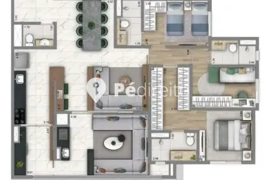 Apartamento com 3 quartos à venda na rua cantagalo, 2167, tatuapé, são paulo por r$ 1.585.000