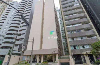 Apartamento com 1 dormitório, 38 m² - venda por r$ 310.000 ou aluguel por r$ 1.600/mês - centro - curitiba/pr