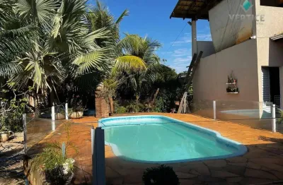 Chácara com 3 dormitórios à venda, 1700 m² por r$ 850.000,00 - zona rural - guapiaçu/sp