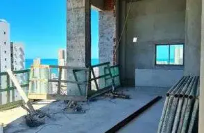 Apto. studio 31 m², em fase de acabamento, vista para o mar, área de lazer o office completas