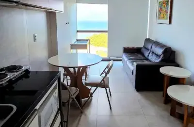 Lindo flat mobiliado em andar alto com vista para o mar em barra de jangada