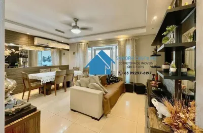Ed.garden ville ap 116m² 3/4 sendo 1 suite prox shop pantanal