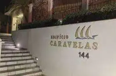 Ed caravelas ap 151m² 3/4 sendo 1 suite comp de armarios sacada c/churras prox mac donald