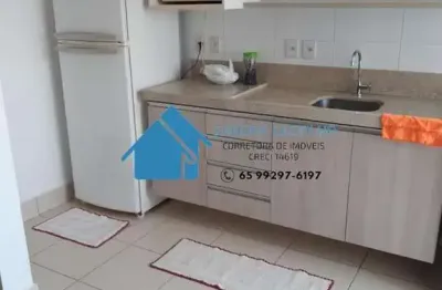 Flat para locação em cuiabá, jardim santa marta, 1 dormitório, 1 suíte, 1 vaga