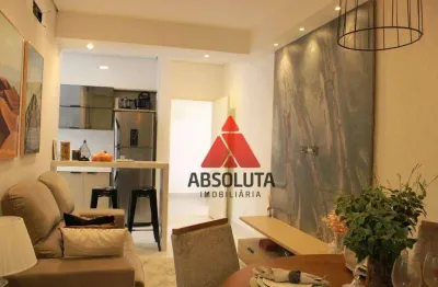 Apartamento com 2 dormitórios à venda, 59 m² por r$ 268.000,00 - praia azul - americana/sp