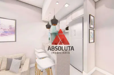 Apartamento com 2 dormitórios à venda, 59 m² por r$ 350.000,00 - praia azul - americana/sp