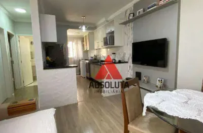 Apartamento com 2 dormitórios à venda, 55 m² por r$ 207.000,00 - jardim santa eliza - americana/sp