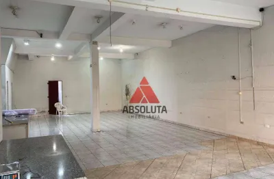 Salão Comercial com 3 salas e 2 vagas, de 127,50 m² para Alugar no Bairro Santa Cruz – Americana/SP
