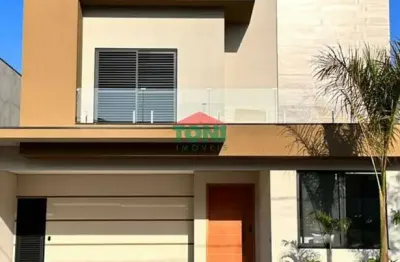 Luxuosa casa em condomínio à venda em salto-sp, no bairro residencial central parque. 3 quartos, 3 suítes, 2 salas, 4 vagas de garagem, 220m².