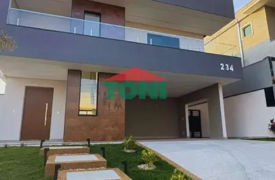 Linda casa à venda em indaiatuba-sp, condomínio helvétia park -  3 suítes, 4 vagas de garagem - 328,16 m² de área