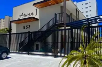 Flats mobiliado condomínio aruan i próximo a praia-caraguatatuba-sp