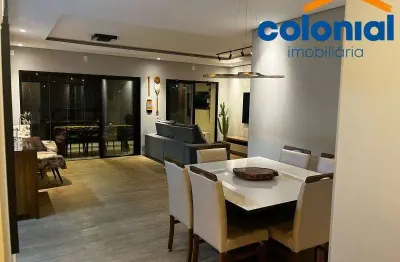 Apartamento no terraço vila bela com 3 suítes 3 vagas vista livre.jardim campos elísios, jundiaí.