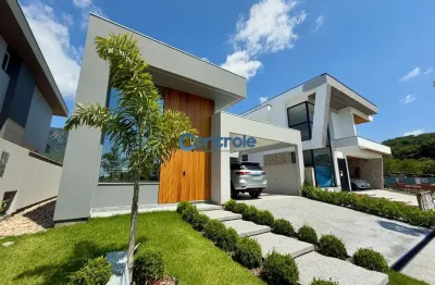 Casa em condomínio fechado com 3 quartos à venda na rua lagoinha, 65, pedra branca, palhoça por r$ 3.374.000