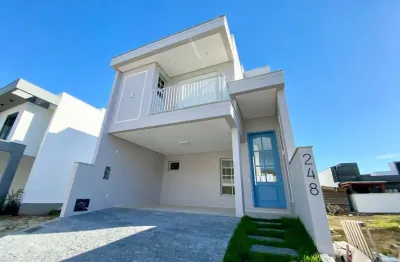 Casa em condomínio fechado com 3 quartos à venda na avenida wilson castelo branco, 700, deltaville, biguaçu por r$ 1.150.000