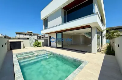 Casa em condomínio fechado com 3 quartos à venda na rua lagoinha, 65, pedra branca, palhoça por r$ 3.500.000