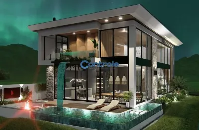 Casa em condomínio fechado com 4 quartos à venda na rua lagoinha, 65, pedra branca, palhoça por r$ 4.650.000