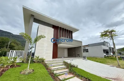 Casa em condomínio fechado com 4 quartos à venda na rua lagoinha, 65, pedra branca, palhoça por r$ 3.600.000