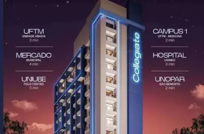 Studio à venda em Uberaba, Nossa Senhora da Abadia, com 1 quarto, 20m²