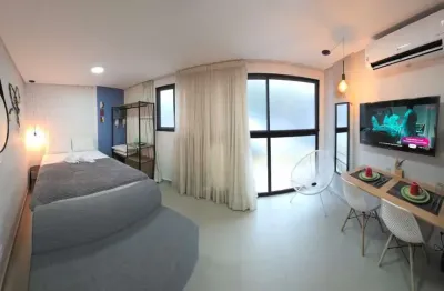 Flat para venda em ipojuca, maracaípe, 1 dormitório, 1 banheiro