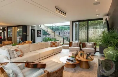 Casa em condomínio fechado com 4 quartos à venda na rodovia haroldo soares glavan, 4690, cacupé, florianópolis, 488 m2 por r$ 9.990.000