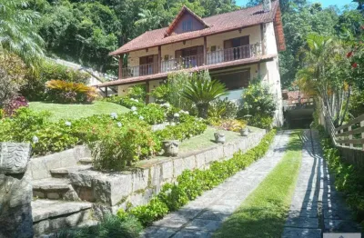 Casa em condomínio para venda em teresópolis, carlos guinle, 5 dormitórios, 2 suítes, 4 banheiros, 6 vagas