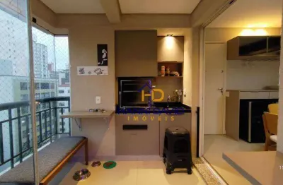 Varanda gourmet aconchegante na rua abilio soares - prox a paulista! apto com 2 dormitórios, 1 vaga 72 m²