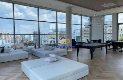 Belíssimo apartamento novo na vila mariana 400 metros para metrô com um dormitório uma suíte uma sala com uma varanda com  lazer completo.