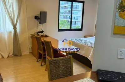 Apartamento com 1 dormitório para alugar, 35 m² por R$ 4.760,01/mês - Moema - São Paulo/SP