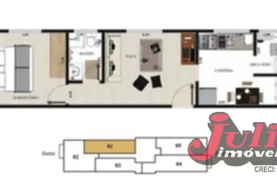 Apartamento com 1 quarto à venda no Rudge Ramos, São Bernardo do Campo 
