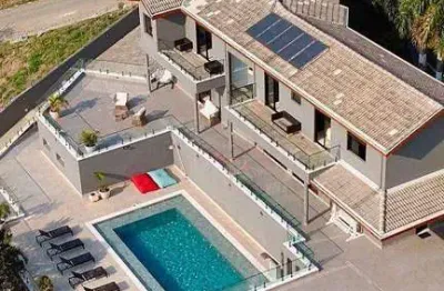 Casa com 10 dormitórios, 800 m² - venda por r$ 8.000.000 ou aluguel por r$ 6.000/dia - chácaras condomínio recanto pássaros ii - jacareí/sp