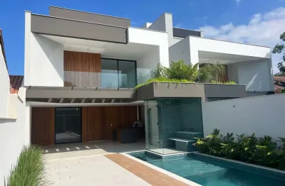 Casa com 4 dormitórios à venda, 453 m² por r$ 4.800.000,00 - barra da tijuca - rio de janeiro/rj