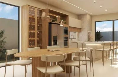 Casa em condominio 3 suítes 174 m² villa de léon três lagoas / ms