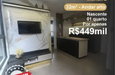 Oportunidade, lindo apartamento de 01 quarto, porteira fechada, próximo a praia, prédio novo, completo e aceita airbnb