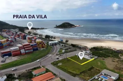 Terreno 450 m² no canto da praia da vila: imbituba.