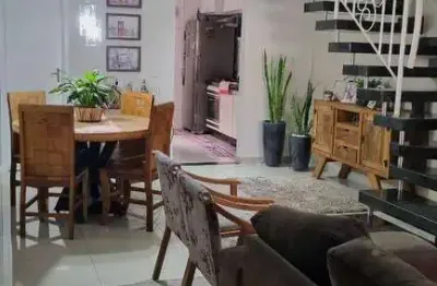 Sobrado com 2 dormitórios à venda, vila santa maria,  americana/sp, 86 m², at 111 m², 2 vagas, rico em armários. área gourmet com churrasqueira.