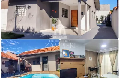 Casa de 99m², com edícula de 30m²  em terreno de 264,00m², situado no jardim arnaldo de souza miranda, no município de iguaraçu-pr