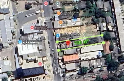Terreno comercial com 726 metros quadrados no bairro vila nova