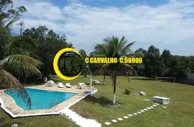 Sítio-lago com peixes, lazer e árvores frutíferas guapimirim-parada ideal.