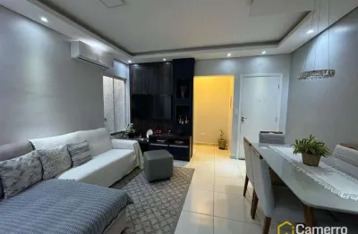 Apartamento com 2 dormitórios, sendo 1 suíte,  à venda, 83 m² por r$ 385.000 - jardim terramérica ii - americana/sp