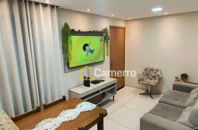 Apartamento com 2 dormitórios à venda, 47 m² por r$ 210.000 - jardim terramérica ii - americana/sp