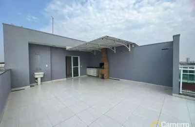Apartamento cobertura com 4 dormitórios para alugar, 90 m² por r$ 3.500/mês - jardim terramérica i - americana/sp