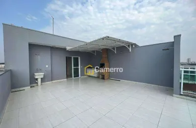 Apartamento cobertura com 4 dormitórios para alugar, 90 m² por r$ 3.500/mês - jardim terramérica i - americana/sp