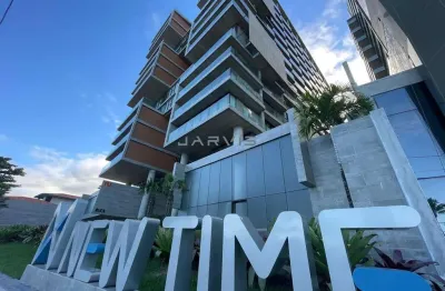 Studio de alto padrão mobiliado na praia de pajuçara - edf new time r$ 850 mil