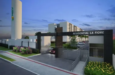 Apartamento semi mobiliado para alugar com 2 quartos no residencial la fiore na região central de cambé