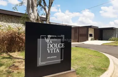 Terreno em condomínio fechado à venda na avenida milton fortunato guglielminet, 1000, colinas do castelo, jaguariúna por r$ 220.000