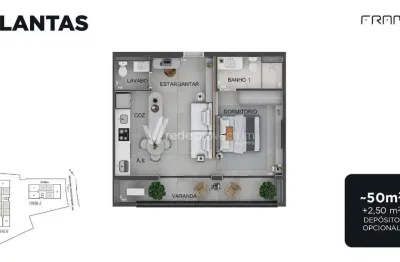 Apartamento com 1 quarto à venda na rua rafael andrade duarte, 208, nova campinas, campinas, 50 m2 por r$ 789.000