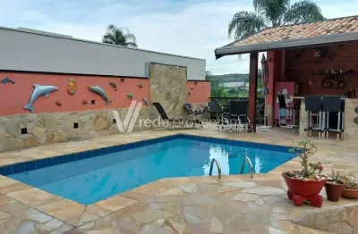 Casa em condomínio fechado com 5 quartos para alugar na Rua João Previtalle, 2780, Condomínio Residencial Terras do Caribe, Valinhos, 292 m2 por R$ 8.000