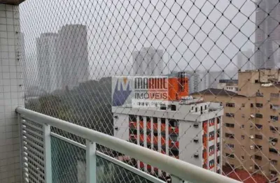 Apartamento com 1 quarto para alugar no josé menino, santos , 50 m2 por r$ 3.000