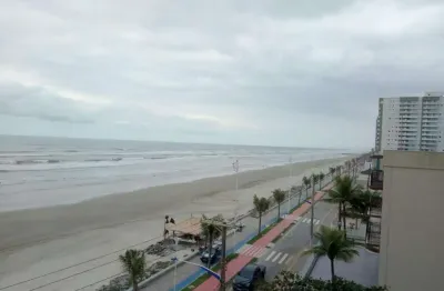 Apartamento de frente p/ o mar com 2 dormitórios para alugar por r$ 350,00 o final de semana - mongaguá/sp