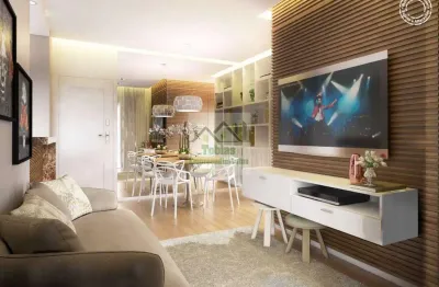 Apartamento com 2 dormitórios à venda, 50 m² por r$ 299.000,00 - parque das nações - santo andré/sp